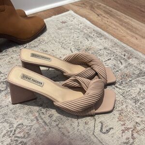 Steve Madden Women's Nude Block Heels